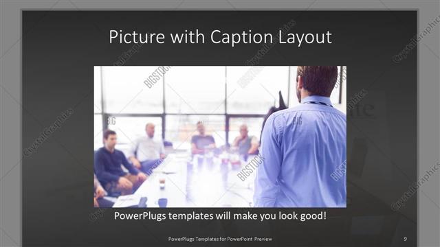 Picture with Caption presentation slide layout
