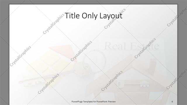 Title Only presentation slide layout