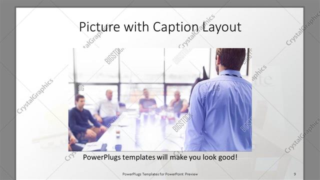 Picture with Caption presentation slide layout