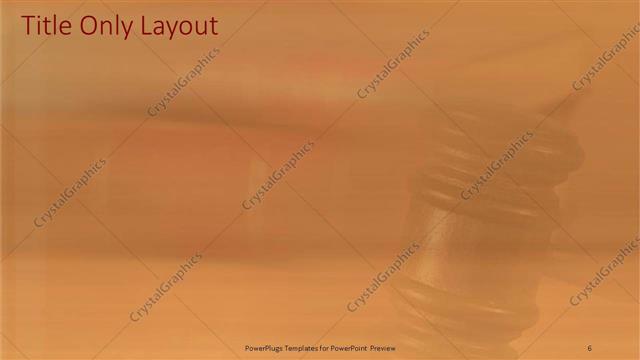 Title Only presentation slide layout