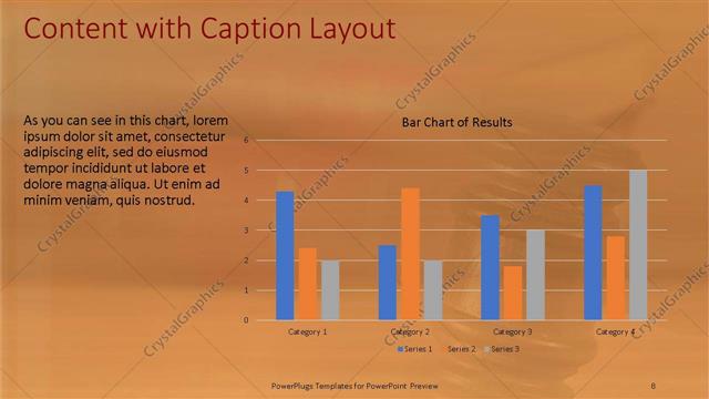 Content with Caption presentation slide layout