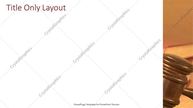 Title Only presentation slide layout