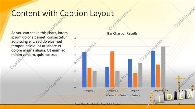 Content with Caption presentation slide layout