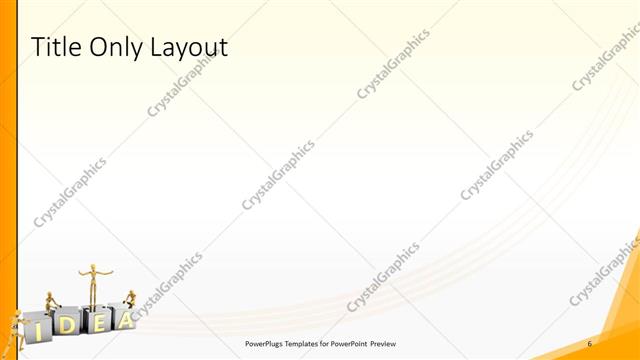 Title Only presentation slide layout