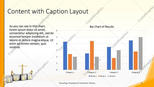Content with Caption presentation slide layout
