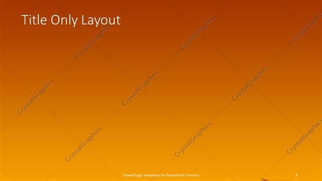 Title Only presentation slide layout