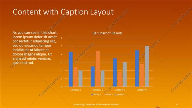 Content with Caption presentation slide layout