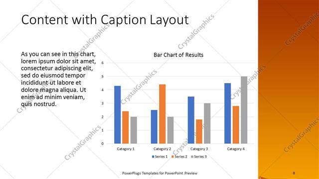 Content with Caption presentation slide layout