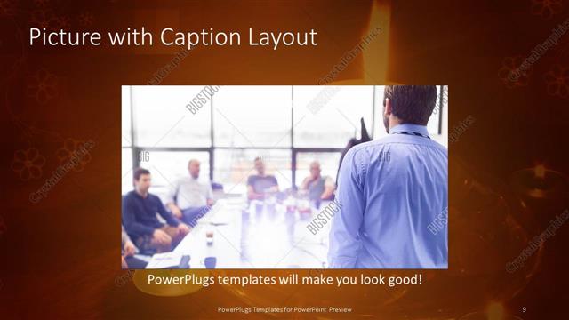 Picture with Caption presentation slide layout