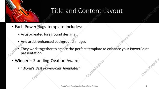 Title and Content presentation slide layout