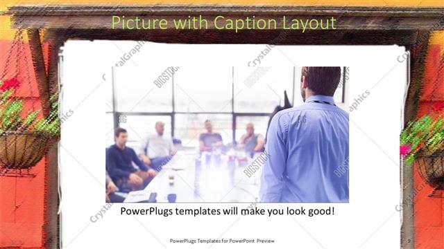 Picture with Caption presentation slide layout
