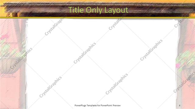 Title Only presentation slide layout