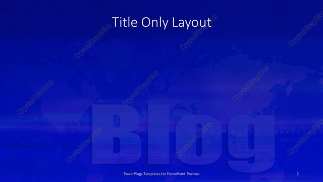 Title Only presentation slide layout