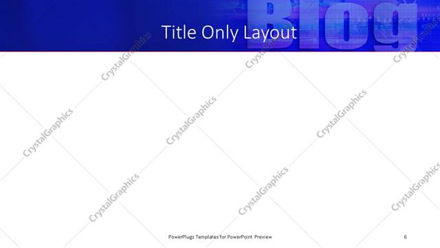 Title Only presentation slide layout