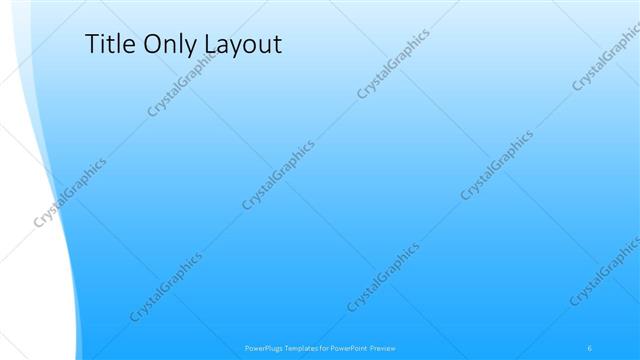 Title Only presentation slide layout