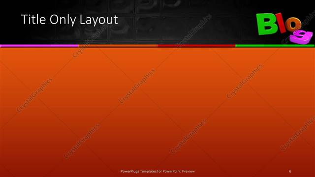 Title Only presentation slide layout