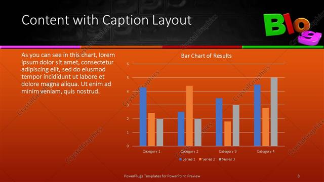 Content with Caption presentation slide layout