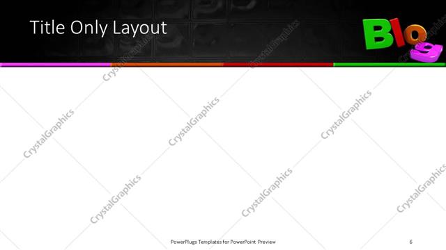 Title Only presentation slide layout