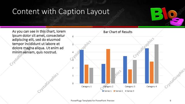 Content with Caption presentation slide layout
