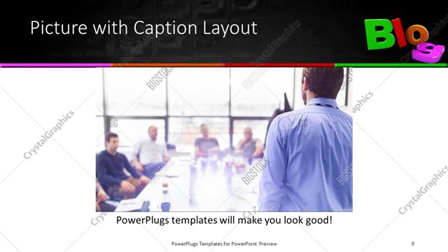 Picture with Caption presentation slide layout