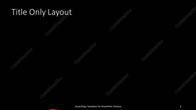 Title Only presentation slide layout