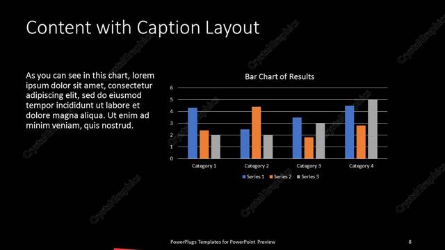 Content with Caption presentation slide layout