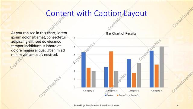Content with Caption presentation slide layout