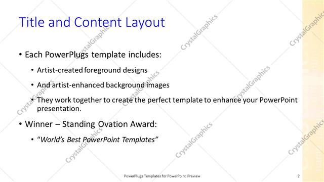 Title and Content presentation slide layout