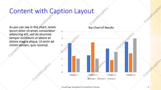 Content with Caption presentation slide layout