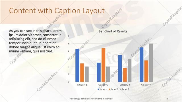 Content with Caption presentation slide layout