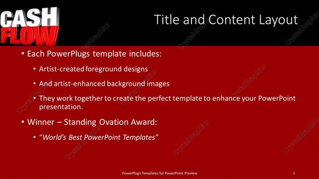 Title and Content presentation slide layout