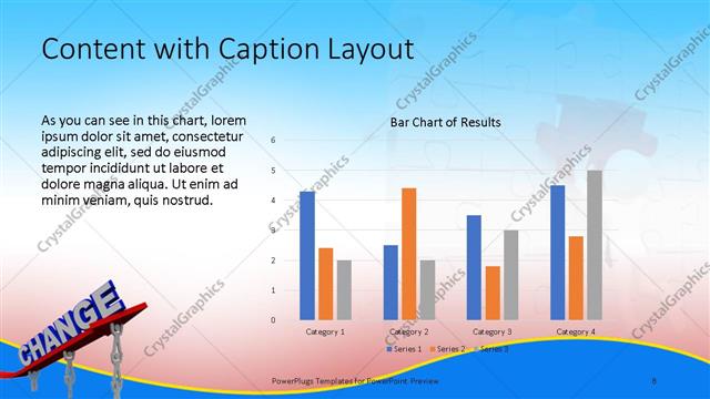 Content with Caption presentation slide layout
