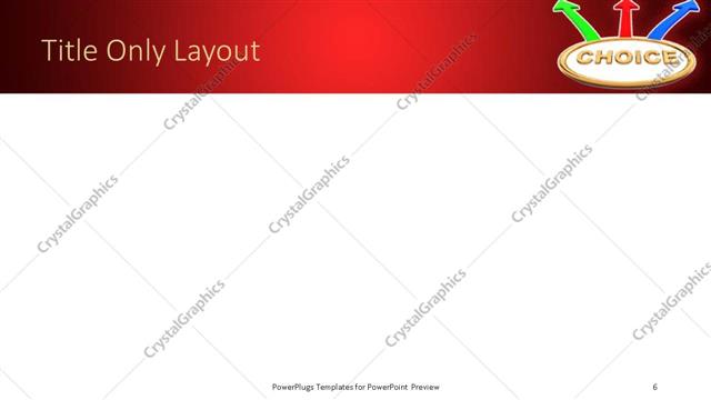 Title Only presentation slide layout