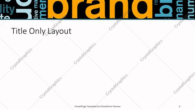 Title Only presentation slide layout