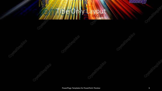 Title Only presentation slide layout