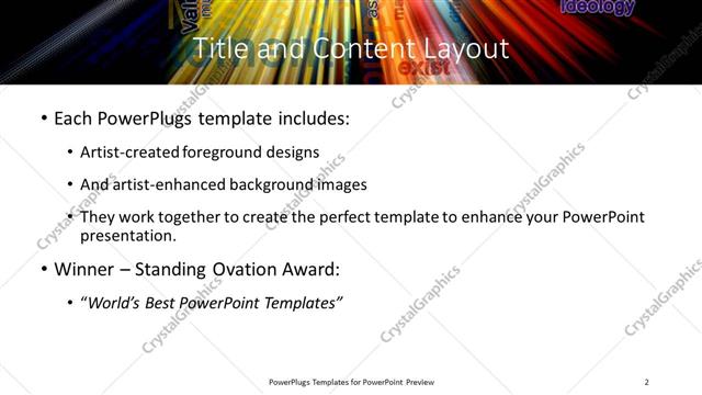 Title and Content presentation slide layout