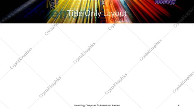 Title Only presentation slide layout