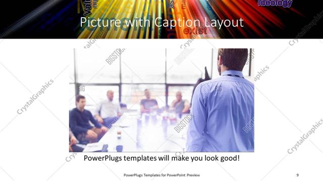 Picture with Caption presentation slide layout