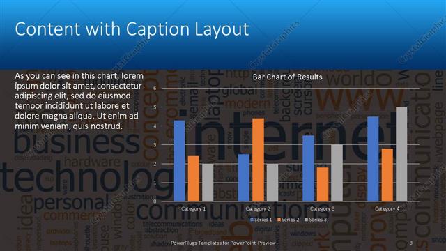 Content with Caption presentation slide layout