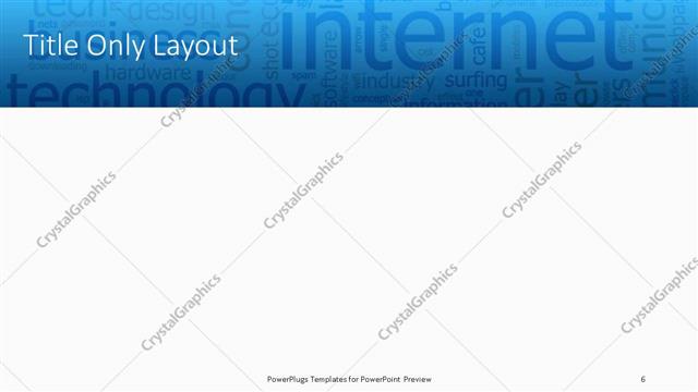 Title Only presentation slide layout