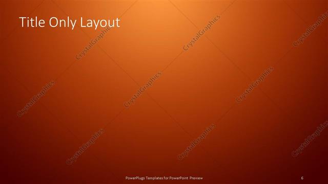 Title Only presentation slide layout