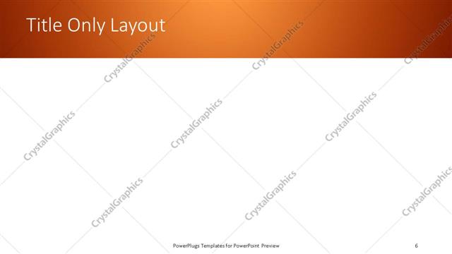 Title Only presentation slide layout