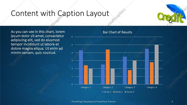 Content with Caption presentation slide layout