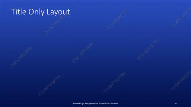 Title Only presentation slide layout