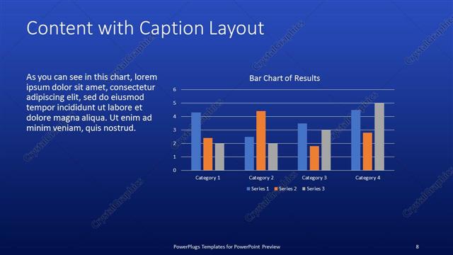 Content with Caption presentation slide layout