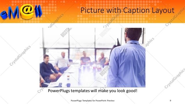Picture with Caption presentation slide layout
