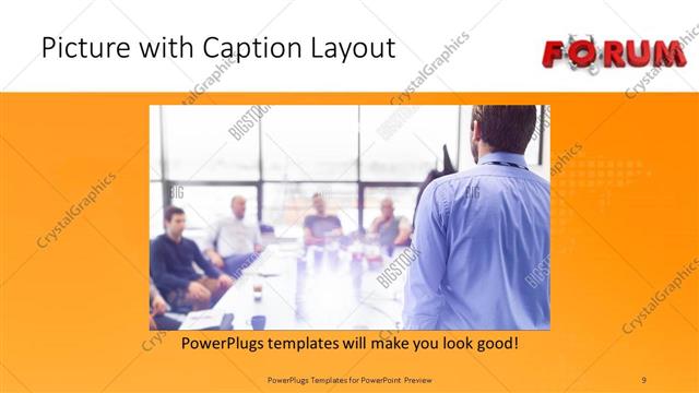 Picture with Caption presentation slide layout