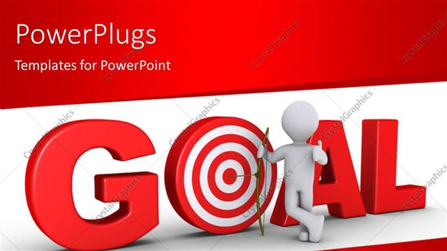 Presentation with goal - The word goal in beautiful representation