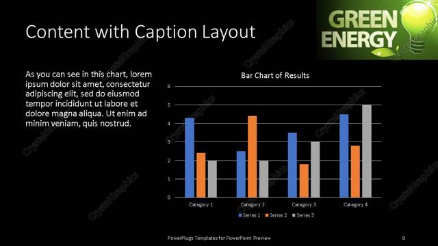 Content with Caption presentation slide layout