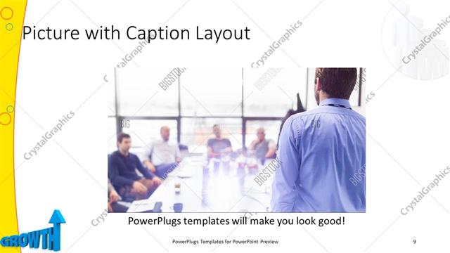 Picture with Caption presentation slide layout